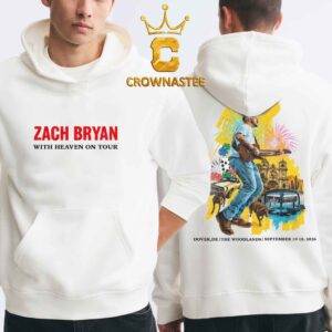 Zach Bryan The Woodlands 2026 Tour Dover DE September 18th 19th Two Sided Hoodie