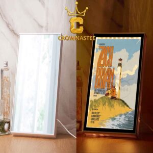 Zach Bryan Woodlands 2026 Tour Dover DE September 18th 19th Poster Mirror Night Light