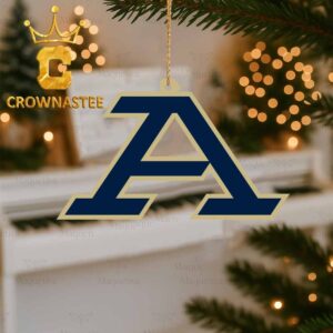 Akron Zips Logo Christmas Tree Decor Ornament