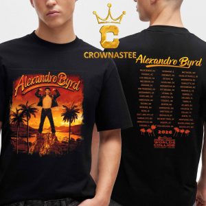 Alexandro Byrd Disney Worlds Collide Concert Tour Dates 2026 Two Sided T Shirt