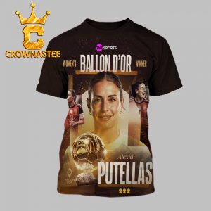 Alexia Putellas Women’s Ballon d’Or Winner 2026 All Over Print T Shirt