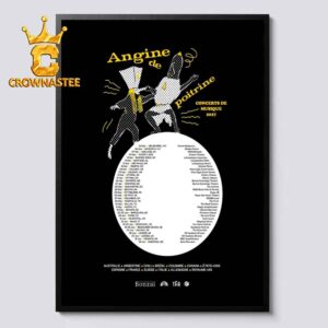 Angine De Poitrine Concert De Musique 2027 Tour Dates Home Decor Poster Canvas