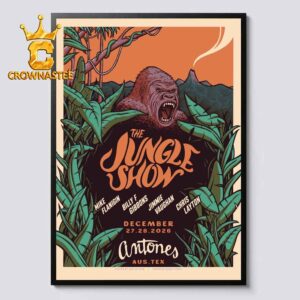 Antone’s Night Club The Jungle Show December 27th & 28th 2026 Home Decor Poster Canvas