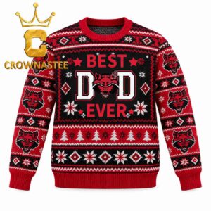 Arkansas State Red Wolves Best Dad Ever Christmas Ugly Sweater