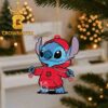 Arkansas State Red Wolves Stitch Hugging Big Heart Christmas Ornament