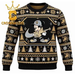 Army Black Knights Cool Mickey Mouse Nike Christmas Ugly Sweater