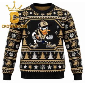 Army Black Knights Donal Duck Christmas Ugly Sweater