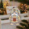 Army Black Knights Gnomes Helmet Christmas Tree Decor Ornament