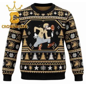 Army Black Knights Goofy Circus Football Christmas Ugly Sweater