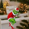 Army Black Knights Logo Grinch Stolen Old Logo Christmas Tree Decor Ornament