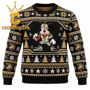 Army Black Knights Mickey Mouse Christmas Ugly Sweatshirt
