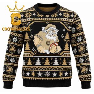Army Black Knights Santa Claus Angry Christmas Ugly Sweatshirt
