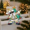 Army Black Knights Santa Claus Face Christmas Decor Ornament Army Black Knights Santa Claus Face Christmas Decor Ornament