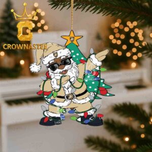 Army Black Knights Santa Claus Christmas Tree Decor Ornament
