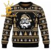 Army Black Knights Santa Claus Face Christmas Ugly Sweater Army Black Knights Santa Claus Face Christmas Ugly Sweater
