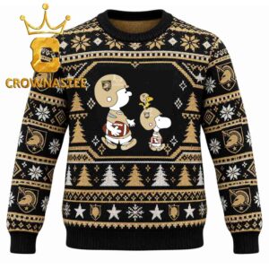 Army Black Knights Snoopy Charli Sport Christmas Ugly Sweater