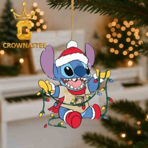 Army Black Knights Stitch Christmas Lights Christmas Tree Decor Ornament