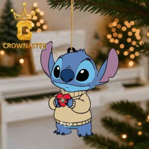 Army Black Knights Stitch Christmas Tree Decor Ornament
