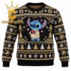 Army Black Knights Stitch Christmas Lights Christmas Ugly Sweater
