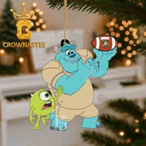 Army Black Knights Sully And Mike Monsters Christmas Tree Decor Ornament