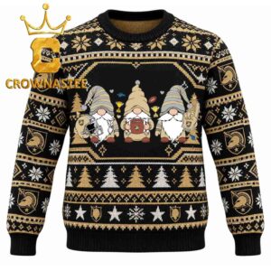 Army Black Knights Three Gnome Christmas Ugly Sweashirt
