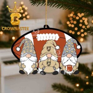 Army Black Knights Three Gnome Football Christmas Tree Decor Ornament