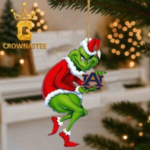 Auburn Tigers Grinch Stole Logo Christmas Tree Decor Ornament