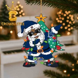 Auburn Tigers Santa Claus Christmas Decor Ornament