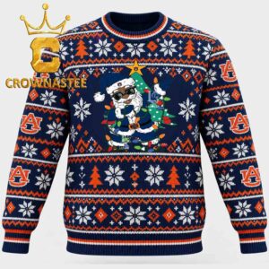 Auburn Tigers Santa Claus Christmas Ugly Sweater