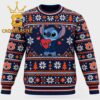 Auburn Tigers Stitch Hugging Big Heart Christmas Ugly Sweater