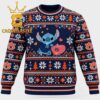 Auburn Tigers Stitch Hugging Heart Christmas Ugly Sweater