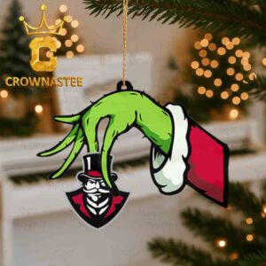 Austin Peay Governors Grinch Hand Stolen Logo Christmas Ornament