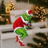 Baylor Bears Grinch Hand Stole Logo Christmas Ornament