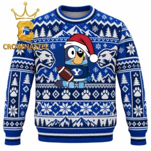 BYU Cougars Bluey Christmas Ugly Sweater