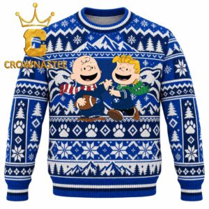 BYU Cougars Charlie Brown And Linus Football Christmas Ugly Sweater