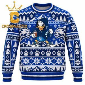 BYU Cougars Donald Duck Disney Christmas Ugly Sweater