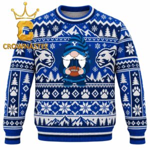 BYU Cougars Gnome Football Christmas Ugly Sweater