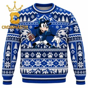 BYU Cougars Goofy Football Christmas Ugly Sweater