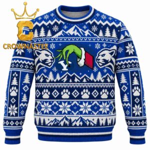 BYU Cougars Grinch Hand Stole Logo Christmas Ugly Sweater