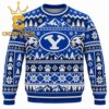 BYU Cougars Mickey And Minnie Christmas Ugly Sweater