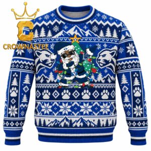 BYU Cougars Santa Claus Christmas Ugly Sweatshirt