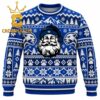 BYU Cougars Santa Claus Face Christmas Ugly Sweater