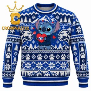 BYU Cougars Stitch Heart Christmas Pattern Ugly Sweater