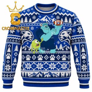 BYU Cougars Sully And Mike Football Christmas Ugly Sweater