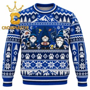 BYU Cougars Three Gnome Fan Christmas Ugly Sweater