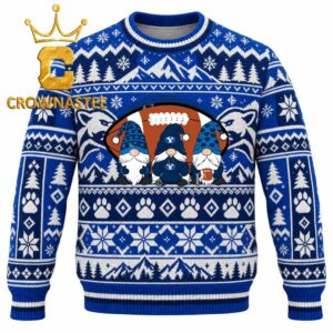 BYU Cougars Three Gnome Football Christmas Ugly Sweater