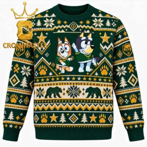 Baylor Bears Bluey Chilli Mode Dance Christmas Ugly Sweater