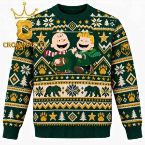 Baylor Bears Charlie Brown & Linus Football Christmas Ugly Sweater