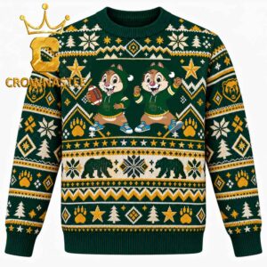 Baylor Bears Chip And Dale Christmas Ugly Sweater