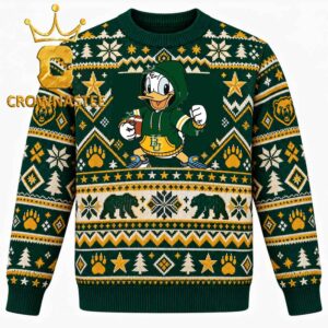 Baylor Bears Donald Duck Disney Christmas Ugly Sweater